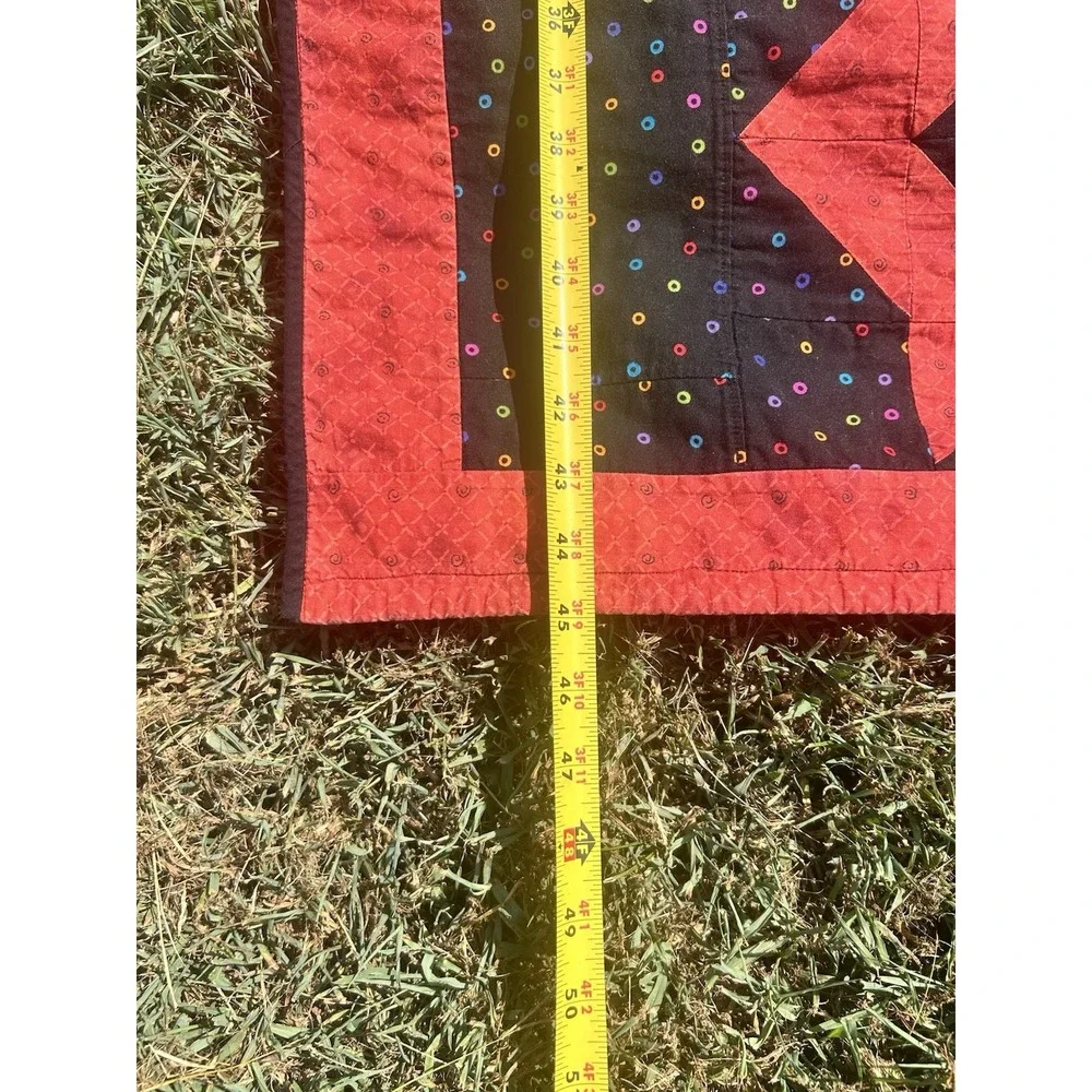 VTG Handmade Patchwork Quilt Snake Pattern Kids Reptile Double Sided 58X45